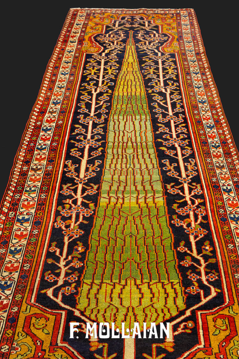 Antique Rug North West Green Cypress n°:69413740